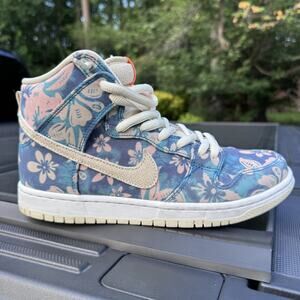 Nike Dunk SB High Maui Wowie Hawaii Shoes Mens Size 7.5 Floral‎ Aloha CZ2232-300